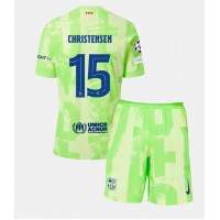 Echipament fotbal Barcelona Andreas Christensen #15 Tricou Treilea 2024-25 pentru copii maneca scurta (+ Pantaloni scurti)